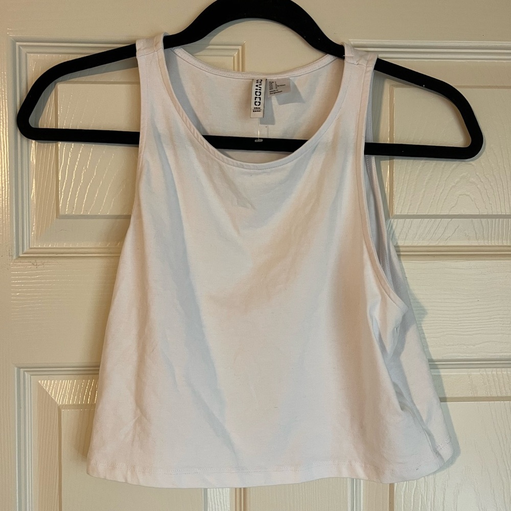 Basic tank, H&M, white, size large